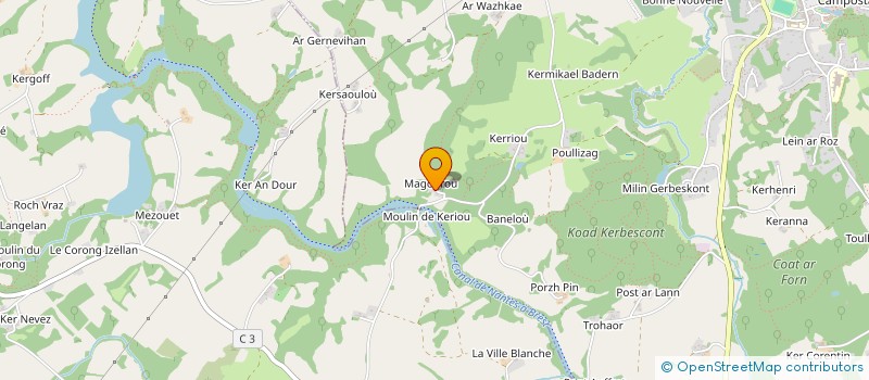 localisation de l'entreprise INDIVISION DENESLE ET MESSANT  ROSTRENEN