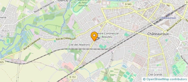localisation de l'entreprise INDIVISION DENIOT RENDU à CHATEAUROUX