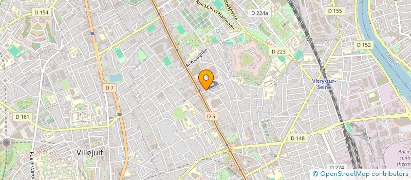 localisation de l'entreprise INDIVISION DENIS JACQUELINE ET CLAUDINE  VITRY-SUR-SEINE