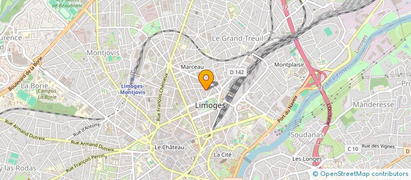 localisation de l'entreprise INDIVISION DEPARIS SURUN à LIMOGES