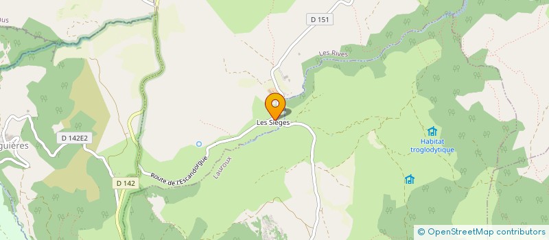 localisation de l'entreprise INDIVISION DEQUIER BARASCUT  LES RIVES