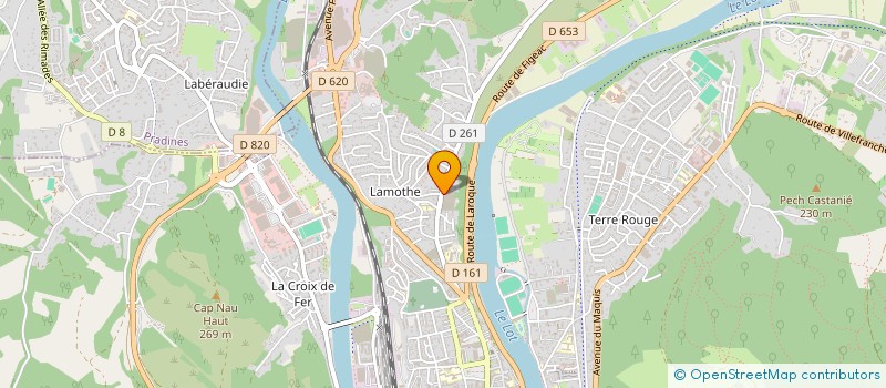 localisation de l'entreprise INDIVISION DERENNE TAROT  CAHORS