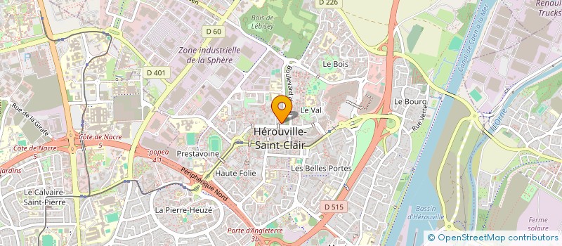 localisation de l'entreprise INDIVISION DEREUSE MACHECOURT  HEROUVILLE-SAINT-CLAIR