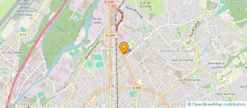 localisation de l'entreprise INDIVISION DERMU ALLAIN à ANNECY