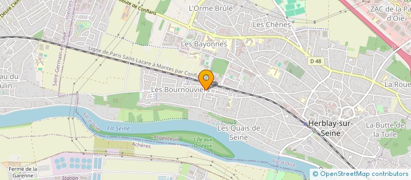 localisation de l'entreprise INDIVISION DERRADJI-ODRY  HERBLAY-SUR-SEINE