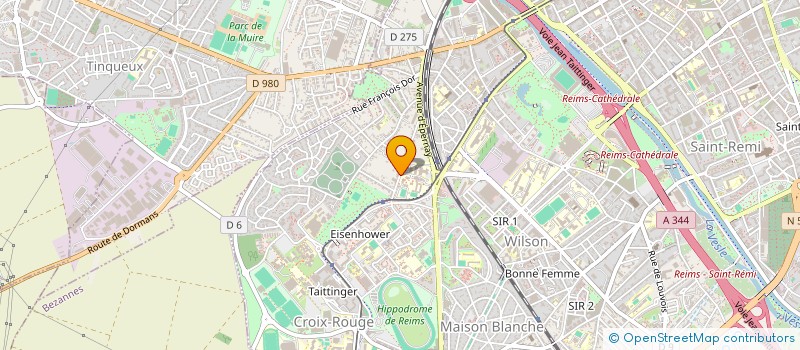 localisation de l'entreprise INDIVISION DERUER HINCELIN  REIMS