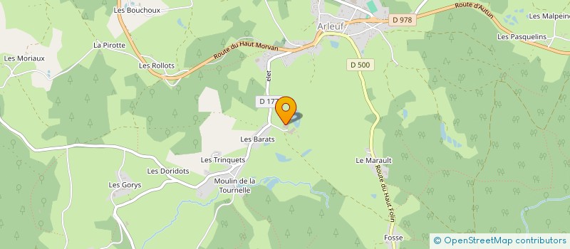 localisation de l'entreprise INDIVISION DESBOIS à ARLEUF