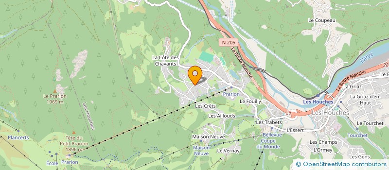 localisation de l'entreprise INDIVISION DESBOIS-HENRY  LES HOUCHES