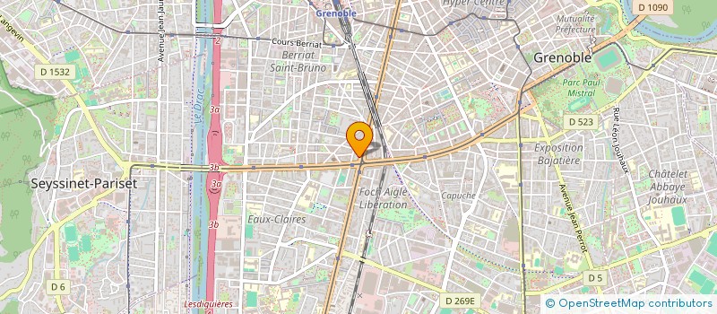 localisation de l'entreprise INDIVISION DESBRIERES-ARTIGAS  GRENOBLE