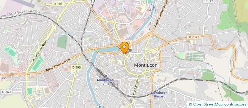 localisation de l'entreprise INDIVISION DESCHAMPS à MONTLUCON