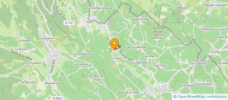 localisation de l'entreprise INDIVISION DESCOMBES LUCIEN à JULIENAS