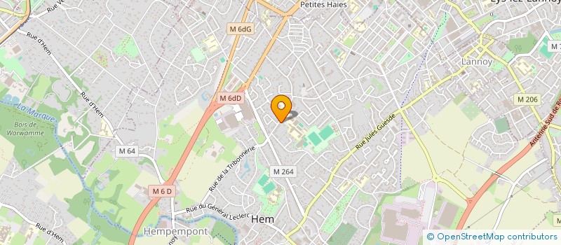 localisation de l'entreprise INDIVISION DESMALADES ET LEURENT  HEM