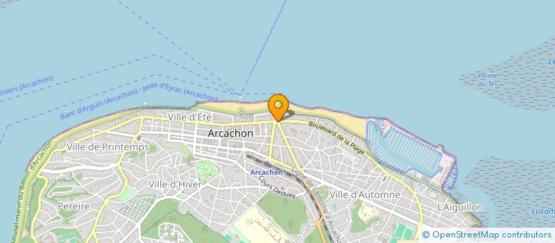 localisation de l'entreprise INDIVISION DESMEDT ROCHEREAU  ARCACHON