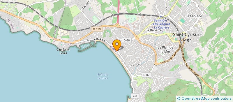 localisation de l'entreprise INDIVISION DESPORTES  SAINT-CYR-SUR-MER
