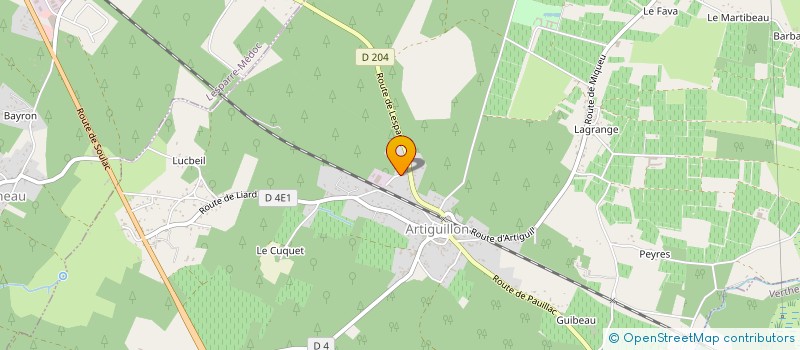 localisation de l'entreprise INDIVISION DESPORTES / VALLEE  SAINT-GERMAIN-D'ESTEUIL