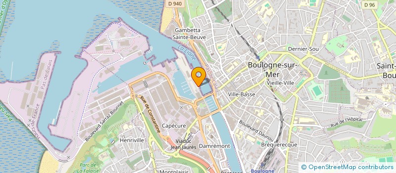 localisation de l'entreprise INDIVISION DETHIER à BOULOGNE-SUR-MER