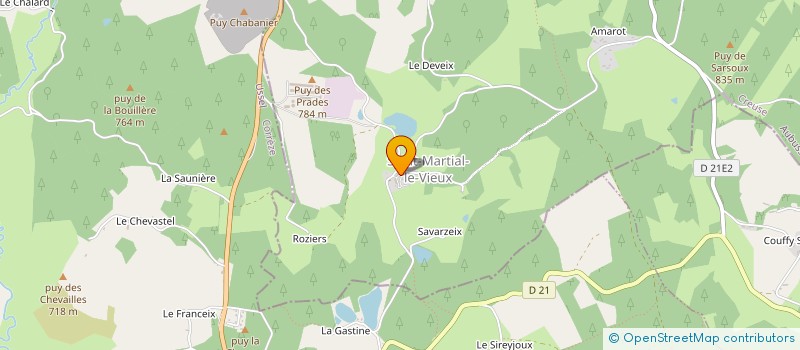 localisation de l'entreprise INDIVISION DETOUR à SAINT-MERD-LA-BREUILLE