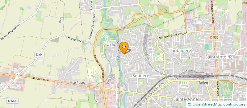 localisation de l'entreprise INDIVISION DETRAZ / GIBAULT  TARBES