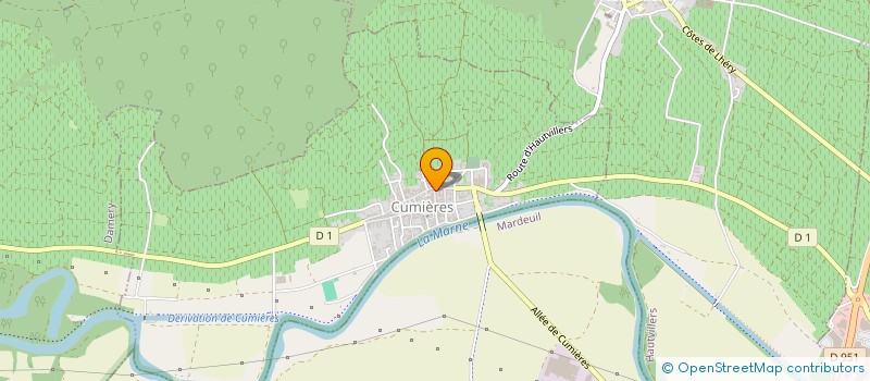 localisation de l'entreprise INDIVISION DETREZ JEANINE  CUMIERES