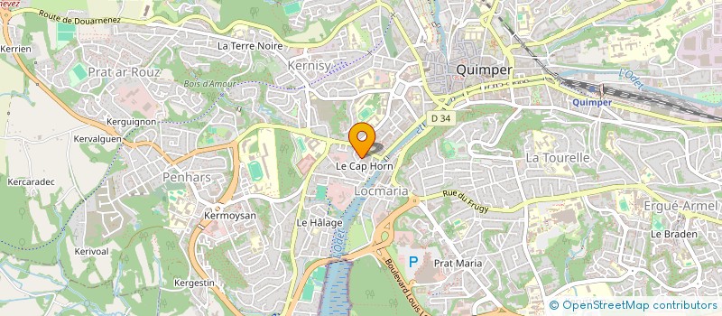 localisation de l'entreprise INDIVISION DETURCK MARION ET DETURCK VINCENT à QUIMPER