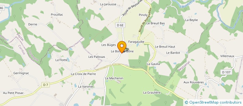 localisation de l'entreprise INDIVISION DEVAUD  SEGUR-LE-CHATEAU