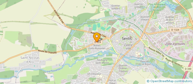 localisation de l'entreprise INDIVISION DEWACHTER  SENLIS