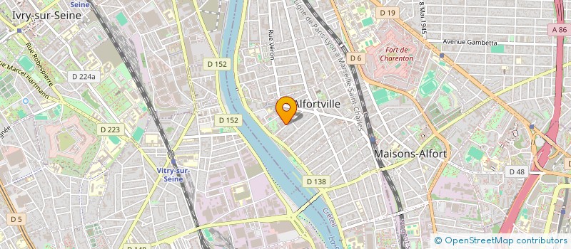 localisation de l'entreprise INDIVISION DHERSIN à ALFORTVILLE