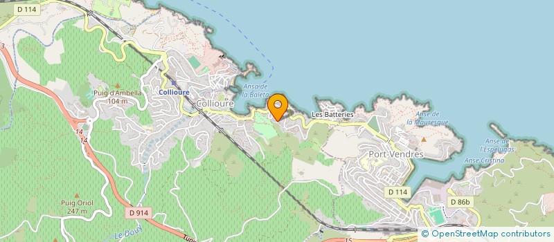 localisation de l'entreprise INDIVISION DI NOLA  COLLIOURE