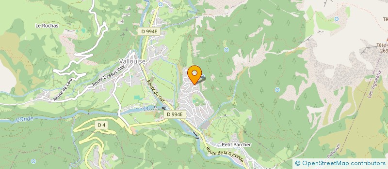 localisation de l'entreprise INDIVISION DIETSCH  VALLOUISE-PELVOUX