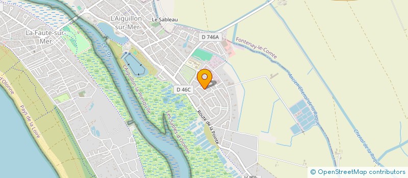 localisation de l'entreprise INDIVISION DIGNE - GLEDEL-DUVAL  L'AIGUILLON-LA-PRESQU'ILE