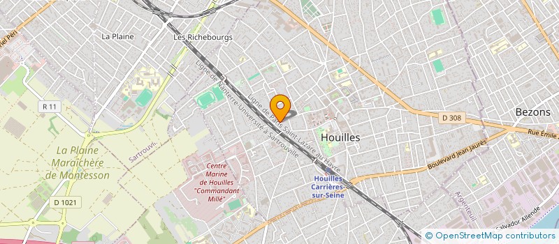 localisation de l'entreprise INDIVISION DIRAISON - MALIGORNE à HOUILLES