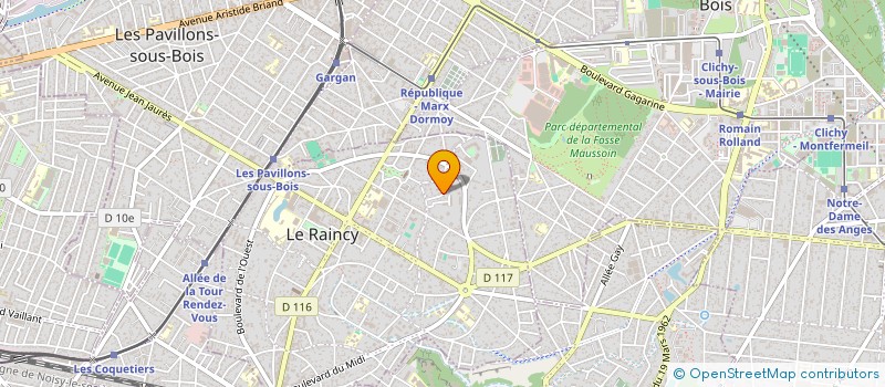 localisation de l'entreprise INDIVISION DJEBBARI BRUSTON à LE RAINCY