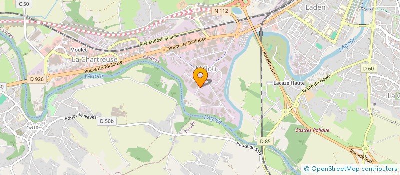 localisation de l'entreprise INDIVISION DJELLILAHINE LAURE ET CLEMENT  CASTRES