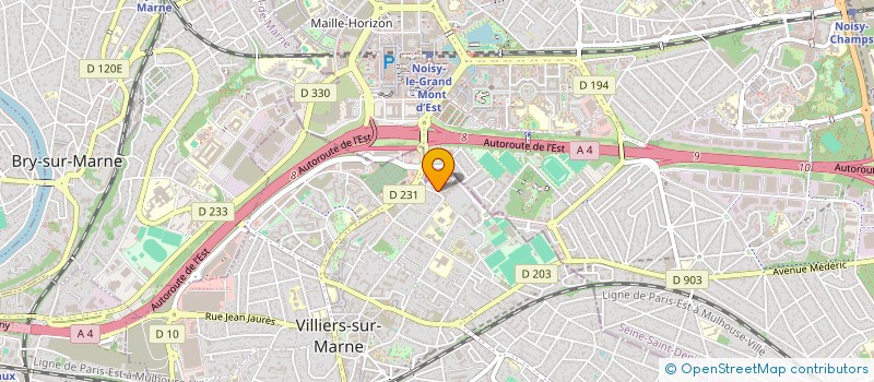 localisation de l'entreprise INDIVISION DOLE ALAIN & HAGHE BRIGITTE  VILLIERS-SUR-MARNE