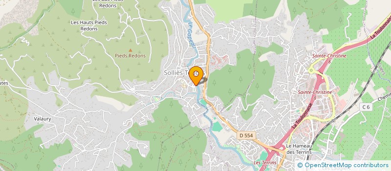 localisation de l'entreprise INDIVISION DOMAGEAU YANN  SOLLIES-TOUCAS