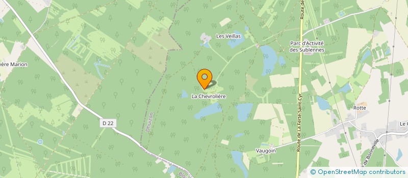 localisation de l'entreprise INDIVISION DOMAINE DE LA CHEVROLIERE LAURENT  DHUIZON