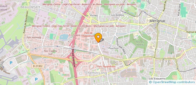 localisation de l'entreprise INDIVISION DOMENGER  MERIGNAC