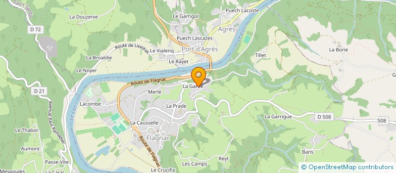 localisation de l'entreprise INDIVISION DOMERGUE FRANCOIS ET CHRISTIAN  FLAGNAC