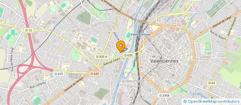 localisation de l'entreprise INDIVISION DOMIS BENOIT JORIEUX MANON à VALENCIENNES