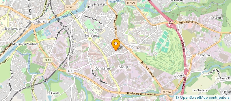 localisation de l'entreprise INDIVISION DONAT IBITZ à LIMOGES