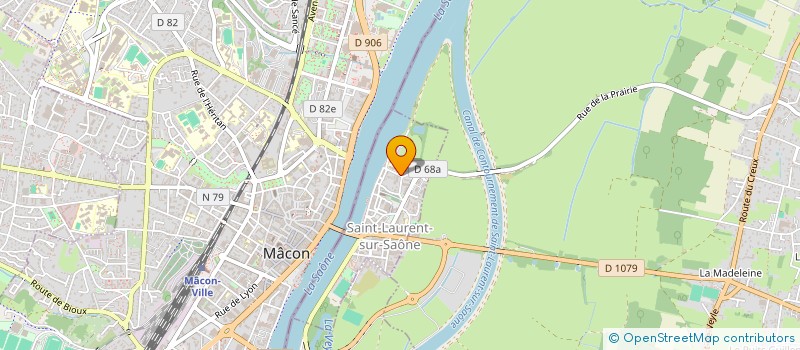 localisation de l'entreprise INDIVISION DOREMUS / ALLIZARD LUC ET MARIELLE  SAINT-LAURENT-SUR-SAONE