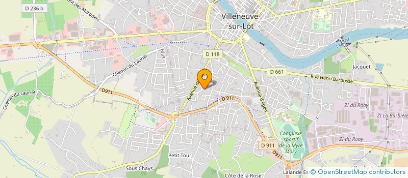 localisation de l'entreprise INDIVISION DOS SANTOS ET AUBARBIER  VILLENEUVE-SUR-LOT