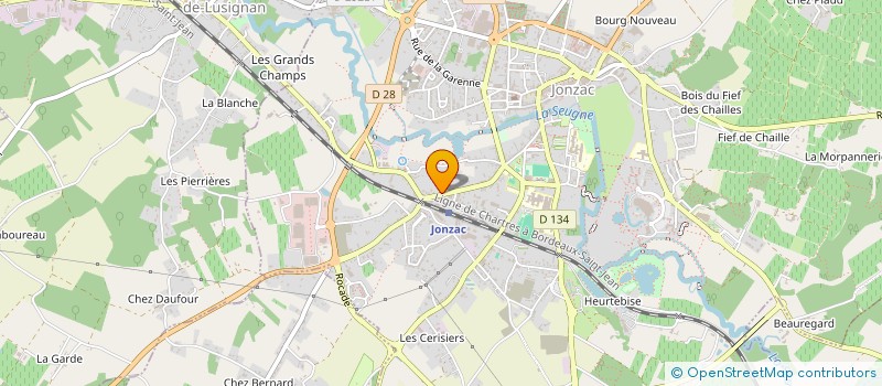 localisation de l'entreprise INDIVISION DOSSAT/THOMAS  JONZAC