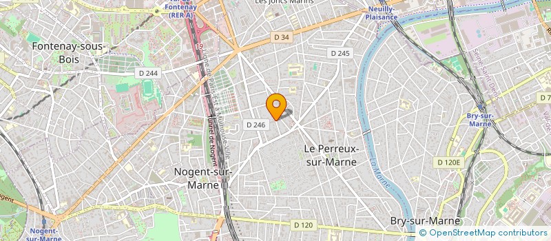 localisation de l'entreprise INDIVISION DOUARCHE LMNP  LE PERREUX-SUR-MARNE