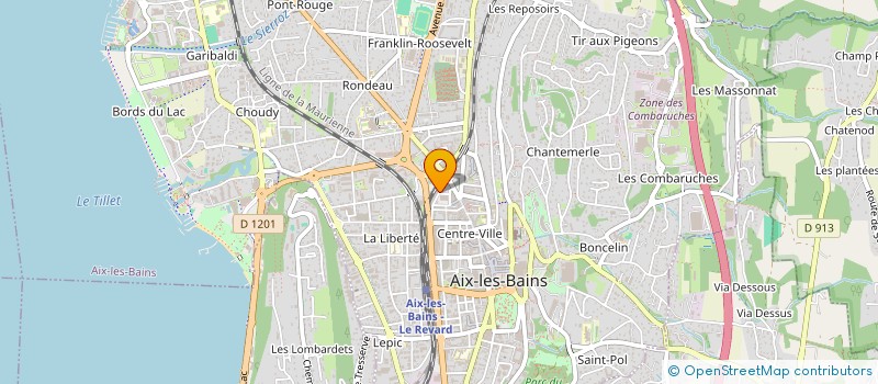 localisation de l'entreprise INDIVISION DOUAUD LOUIS à AIX-LES-BAINS
