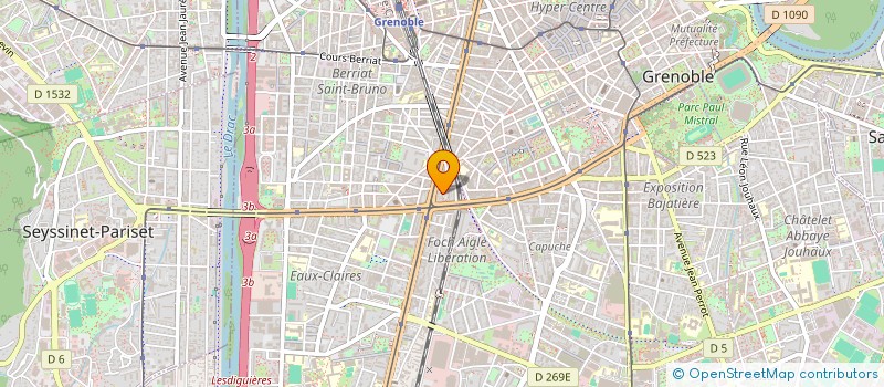 localisation de l'entreprise INDIVISION DOUCET ET FOURNIER  GRENOBLE