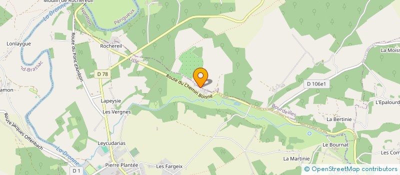 localisation de l'entreprise INDIVISION DOUMEN  BOURDEILLES