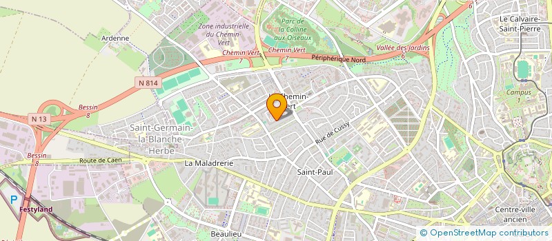 localisation de l'entreprise INDIVISION DOUYERE HAUTOT à CAEN