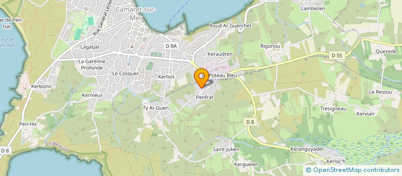 localisation de l'entreprise INDIVISION DREVILLON & TORILLEC  CAMARET-SUR-MER