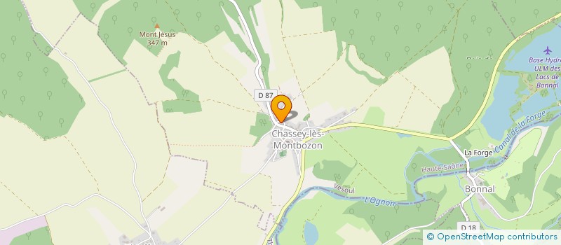 localisation de l'entreprise INDIVISION DREYER  CHASSEY-LES-MONTBOZON